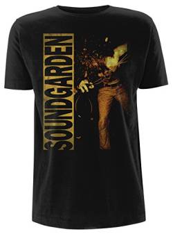 Soundgarden Herren Louder Than Love T-Shirt, Schwarz-Schwarz, XL von Live Nation