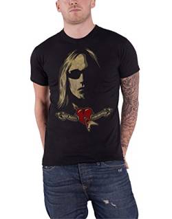 Tom Petty T Shirt Shades and Logo Heartbreakers Nue offiziell Herren Schwarz M von Live Nation