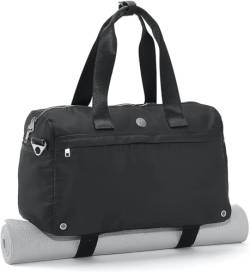 Live Well 360 Core 2.0 Fitnesstasche (Onyx Black) – Stylische & Premium Sport Duffel Bag für Fitnessstudio, Yoga, Arbeit, tägliches Pendeln, Reisen & Wochenendausflug – Tasche mit schmutziger Kleidung von Live Well 360