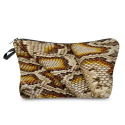 Livel lhood Hz0638 Kosmetiktasche für Damen, Python-Muster, bedruckt, kleine Tasche, Geschenk für Frauen, hz0638, Blumenmuster von Livel lhood