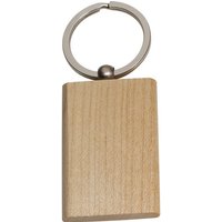 Livepac Office Schlüsselanhänger Schlüsselanhänger / rechteckig / aus Buchenholz mit Schlüsselring von Livepac Office