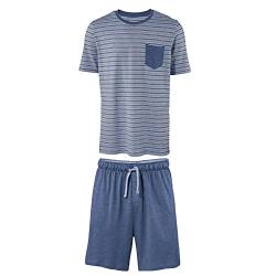 Livergy Sommer Shorty Pyjama mit Cool Effekt - Blau-matt (M) von Livergy