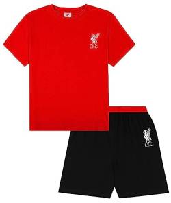 Herren-Schlafanzug, offizielles Liverpool Football Club, kurz, rot, L von Liverpool FC