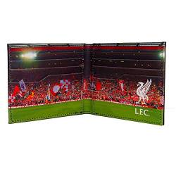 Liverpool FC - Geldbörse mit geprägtem Vereinswappen - Offizielles Merchandise - Schwarz - Schwarz Stadion - 11 x 9,5 cm von Liverpool FC