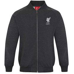 Liverpool FC - Herren College-Jacke - Retro - Offizielles Merchandise - Dunkelgrau - 3XL von Liverpool FC