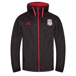 Liverpool FC - Herren Wind- und Regenjacke - Offizielles Merchandise - Geschenk für Fußballfans - Schwarz - 3XL von Liverpool FC