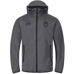 Liverpool FC - Herren Wind- und Regenjacke - Offizielles Merchandise - Grau - Kapuze mit Schirm - 3XL von Liverpool FC