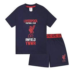 Liverpool FC - Kinder Schlafanzug-Shorty - Offizielles Merchandise - Geschenk für Fußballfans - Dunkelblau - 10-11 Jahre von Liverpool FC