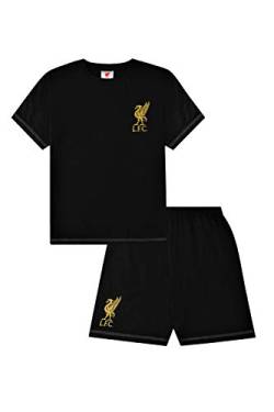 Liverpool Football Club Kurzer Schlafanzug, Baumwolle, Schwarz / Gold, 14-15 Jahre von Liverpool FC