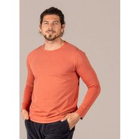 LIVING CRAFTS Langarmshirt PINO Leicht angerauhte Haptik und ein leicht ausgewaschener Look von Living Crafts