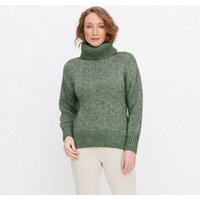 LIVING CRAFTS Strickpullover NAVA Kostbarer Mix aus Bio-Baumwolle, Alpaka-Wolle und Wolle von Living Crafts