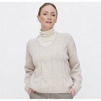 LIVING CRAFTS Strickpullover NEELE Trendiger kurzer Schnitt im Oversized-Look mit überschnittenen Sch... von Living Crafts