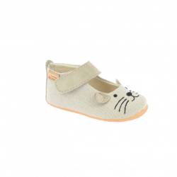 Living Kitzbühel - Baby's Ballerina Maus - Hüttenschuhe Gr 21 beige von Living Kitzbühel