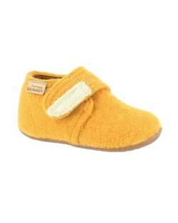 Living Kitzbühel Filz Krabbelschuhe Baby | Weiche Hausschuhe aus Wolle | Isolierend, Atmungsaktiv & Rutschfest | Handgefertigt in Europa | Inca Gold von Living Kitzbühel