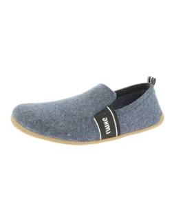 Living Kitzbühel T-Modell Filz Slipper Unisex | Weiche Hausschuhe aus Wolle | Atmungsaktiv & Rutschfest | Handgefertigt in Europa | Midnight Navy von Living Kitzbühel