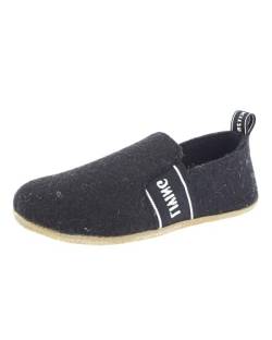 Living Kitzbühel T-Modell Filz Slipper Unisex | Weiche Hausschuhe aus Wolle | Atmungsaktiv & Rutschfest | Handgefertigt in Europa | Schwarz von Living Kitzbühel