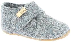 Living Kitzbühel Unisex Baby Babyklettschuh Filz unifarben (Circular Grey, EU Schuhgrößensystem, Kleinkind, Numerisch, M, 27) von Living Kitzbühel