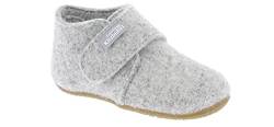 Living Kitzbühel Unisex Baby Babyklettschuh Filz unifarben (Nebel, EU Schuhgrößensystem, Baby, Numerisch, M, 22) von Living Kitzbühel