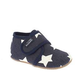 Living Kitzbühel Unisex Baby Babyklettschuh Sterne Krabbel-& Hausschuhe, Marine, 18 EU von Living Kitzbühel