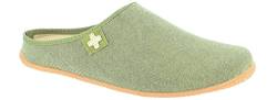 Living Kitzbühel Unisex Pantoffel Schweizer Kreuz Hausschuh, Khaki, 44 EU von Living Kitzbühel