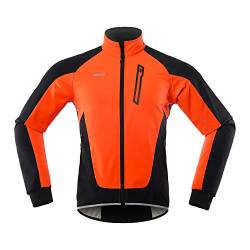 Lixada Herren Fahrradjacke, wasserdicht, winddicht, Thermofleece, Fahrrad, Jersey, MTB, Fahrrad, Reiten, Rennen, Herbst, Winter, Jacke, Mantel, geeignet für Radfahren, Laufen, Bergsteigen von Lixada