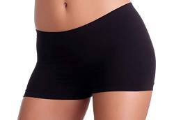 Lizar Short Viki |3er Vorteilspack| Damen Seamless Microfaser Unterwäsche Shorts Panties|Größe M (38-40)|Black von Lizar