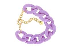 Lizas Gliederarmband bunte Farben - Panzerarmband (violett) von Lizas