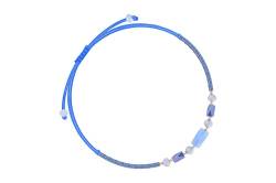 Lizas Schmuckarmband blau Armband Perlenarmband verschiedene Modelle (blau dünn) von Lizas