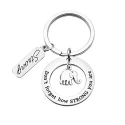 Llavero Strong, Don't forget how STRONG you are, elegante Figur, silber, One Size von Llavero