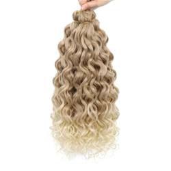 18 24 Zoll Lange Wasser Welle Synthetische Häkeln Haar Ombre Afrikanische Lockige Geflochtene Haarverlängerungen Frauen Welle Haar von Lmtossey
