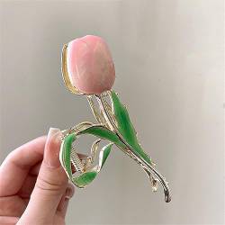 Tulpe Haarklammer Sommer Haar Fang Blume Clip Kopfschmuck Vintage Haarspange Trendy Haar Zubehör von Lmtossey