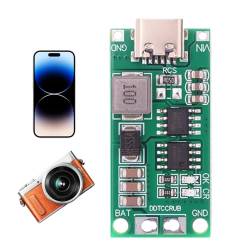 Lnhgh Boost-Ladeplatine,USB-Boost-Ladeplatine | Hochsicheres Typ-C-USB-Board mit Schnellladung | Li-Ion-Akkus mit Überspannungs- und Kurzschlussschutz für Digitalkameras von Lnhgh