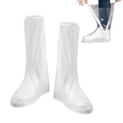 Schuhregenüberzüge,Wiederverwendbare Hochschlauch-Schuhschutz-Regengaloschen | Schneesichere wasserdichte Stiefel-Regenabdeckungen, rutschfeste Schuhschützer für Damen Lnhgh von Lnhgh