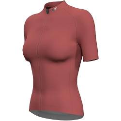 Lo.gas Radtrikot Damen Kurzarm,Fahrradtrikot Rennrad Trikot Atmungsaktiv Frauen Fahrrad Shirt Sommer Fahrradjacke Radfahren Top Mit 3 Taschen Rot L von Lo.gas