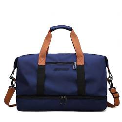 Reisetasche für Männer und Frauen, 32 L, Faltbare Reisetasche mit Schuhfach, Sporttasche für Camping, Fitnessstudio, Wochenendtasche,C von LoKori