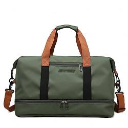 Reisetasche für Männer und Frauen, 32 L, Faltbare Reisetasche mit Schuhfach, Sporttasche für Camping, Fitnessstudio, Wochenendtasche,G von LoKori