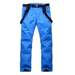 Loalirando Damen Skihose Winter Wasserdicht Softshellhose Warm Gefüttert Outdoorhose Snowboardhose(Königsblau,S) von Loalirando