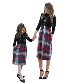 Loalirando Schönes Mutter Tochter Kleider Matching Outfits Patnerlook Kleid Prinzessin Kleid (M, Mama) von Loalirando