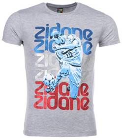 T- Shirt - Zidane Print - Grau von Local Fanatic