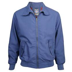 Location Harrington-Jacke mit Schottenmuster, Blau - Air Force Blue, XL von Location