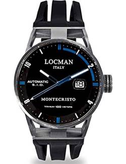Locman Herrenuhr Automatik Montecristo 051100BKFBL0GOK von Locman