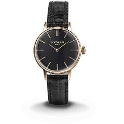 Locman Italy Damenuhr 1960 Lady schwarz/roségold PVD Ref. 0253 von Locman