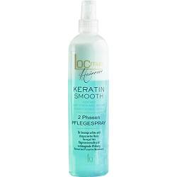 Locman - Keratin Smooth 2-Phase Spray - 400ml - 2-Phasen Pflegespray mit Keratin Bausteinen. Speziell für beanspruchtes, strapaziertes Haar. von Locman