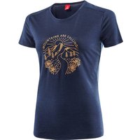 LÖFFLER Damen Shirt W PRINTSHIRT MOUNTAINS MERINO- von Löffler