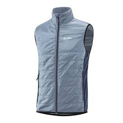 LÖFFLER M Vest Pl60 Blau - Primaloft Atmungsaktive isolierende Herren PrimaLoftGold Weste, Größe 56 - Farbe Steel Blue von Löffler