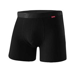 Löffler M Boxershorts Transtex Light Schwarz - Leichte atmungsaktive Herren Boxershorts, Größe 46 - Farbe Black von Löffler