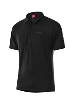 Löffler Tencel Comfort Polo Shirt Herren schwarz von Löffler