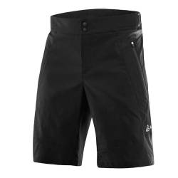 Löffler Voyage-E CSL Herren Fahrrad-Shorts, Schwarz, Größe 48, Schwarz, 46 von Löffler