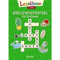 Leselöwen Kreuzworträtsel für Erstleser - 1. Klasse (Grün) von Loewe Verlag