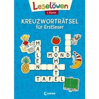 Leselöwen Kreuzworträtsel für Erstleser. 1. Klasse (Blau) von Loewe Verlag